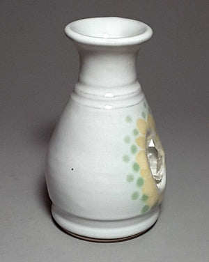 Crystal-Embedded Vase